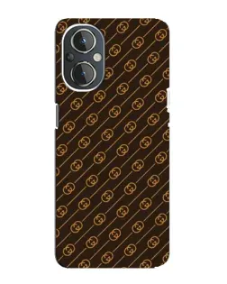 Чехол для OnePlus Nord N20 с картинкой «Gucci — золотые диагонали»