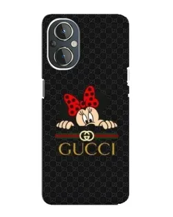 Чехол для OnePlus Nord N20 с картинкой «Минни Маус Gucci — черный»