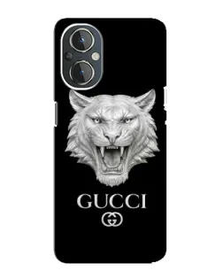 Чехол для OnePlus Nord N20 с картинкой «Gucci — серебряный лев»