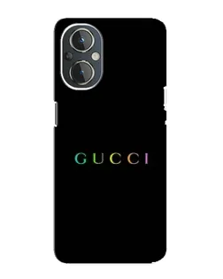 Чехол для OnePlus Nord N20 с картинкой «Gucci — неоновый минимализм»
