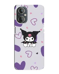 Чехол для OnePlus Nord N20 с картинкой «Kuromi и лавандовые сердца»