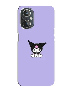 Чехол для OnePlus Nord N20 с картинкой «Kuromi — фиолетовый минимализм»
