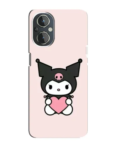 Чехол для OnePlus Nord N20 с картинкой «Kuromi и сердце»