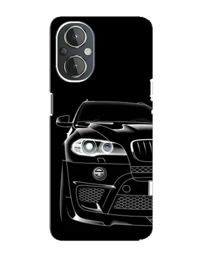 Чехол для OnePlus Nord N20 с картинкой «Темный силуэт BMW»