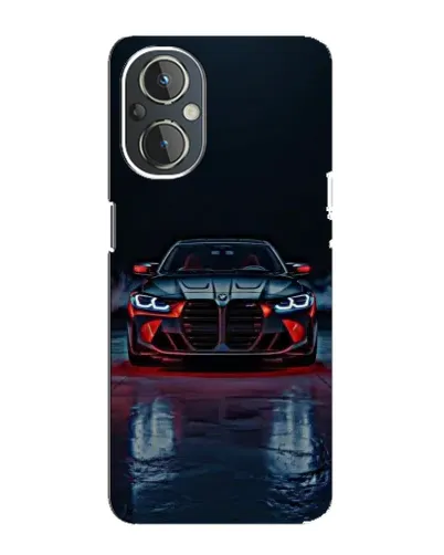 Чехол для OnePlus Nord N20 с картинкой «BMW на мокрой дороге»