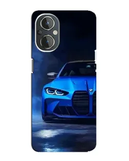 Чехол для OnePlus Nord N20 с картинкой «Голубая BMW M4»