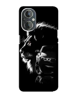 Чехол для OnePlus Nord N20 с картинкой «BMW и лев»