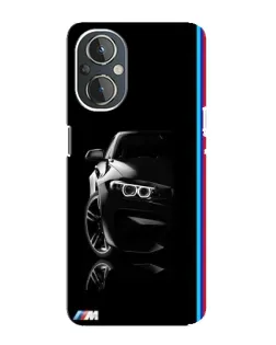 Чехол для OnePlus Nord N20 с картинкой «Силуэт BMW в темноте»
