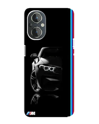 Чехол для OnePlus Nord N20 с картинкой «Силуэт BMW в темноте»