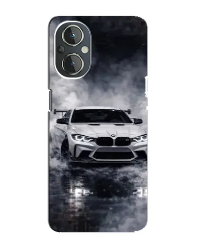 Чехол для OnePlus Nord N20 с картинкой «BMW сквозь туман»