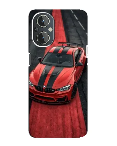 Чехол для OnePlus Nord N20 с картинкой «BMW на красной дорожке»