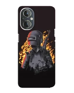 Чехол для OnePlus Nord N20 с картинкой «PUBG — огненный силуэт» Чехол для OnePlus Nord N20 с картинкой «PUBG — огненный силуэт»