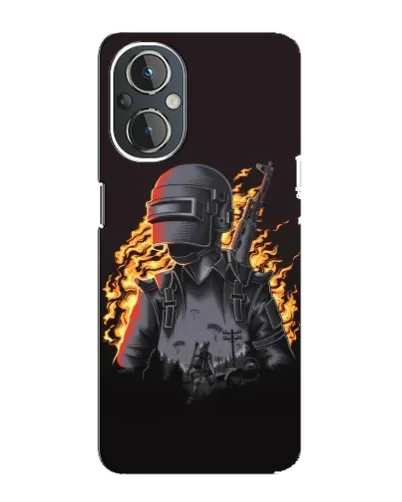 Чехол для OnePlus Nord N20 с картинкой «PUBG — огненный силуэт» Чехол для OnePlus Nord N20 с картинкой «PUBG — огненный силуэт»