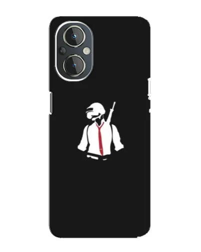 Чехол для OnePlus Nord N20 с картинкой «PUBG — силуэт воина» Чехол для OnePlus Nord N20 с картинкой «PUBG — силуэт воина»