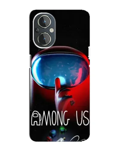 Чехол для OnePlus Nord N20 с картинкой «Красный импостер — макро» Чехол для OnePlus Nord N20 с картинкой «Красный импостер — макро»