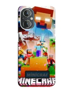 Чехол для OnePlus Nord N20 с картинкой «Minecraft герои игры»