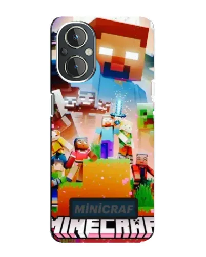 Чехол для OnePlus Nord N20 с картинкой «Minecraft герои игры»
