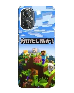 Чехол для OnePlus Nord N20 с картинкой «Minecraft классический мир»