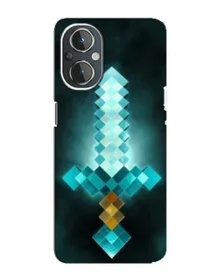Чехол для OnePlus Nord N20 с картинкой «Алмазный меч неон»