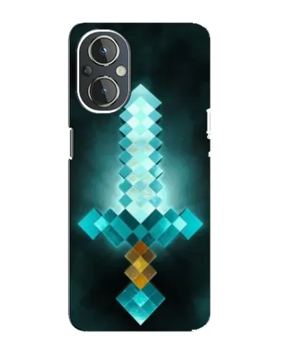 Чехол для OnePlus Nord N20 с картинкой «Алмазный меч неон»