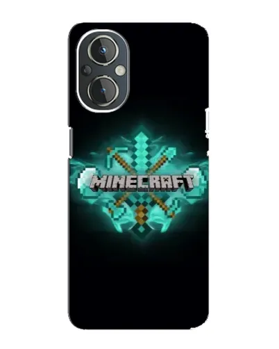 Чехол для OnePlus Nord N20 с картинкой «Minecraft Diamond лого»