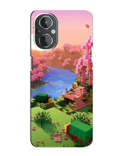 Чехол для OnePlus Nord N20 с картинкой «Розовое дерево Minecraft»
