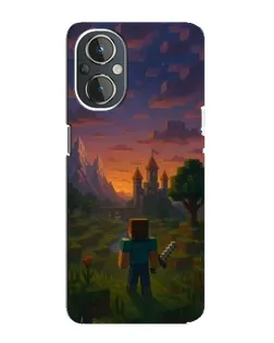 Чехол для OnePlus Nord N20 с картинкой «Стив у башни»