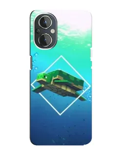 Чохол для OnePlus Nord N20 з картинкою «Черепаха Minecraft»