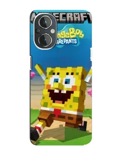 Чохол для OnePlus Nord N20 з картинкою «Губка Боб Minecraft»