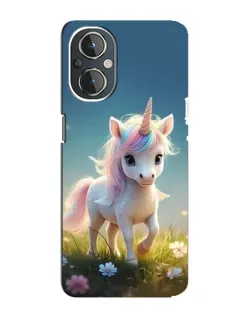 Чехол для OnePlus Nord N20 с картинкой «Единорог на поляне» Чехол для OnePlus Nord N20 с картинкой «Единорог на поляне»