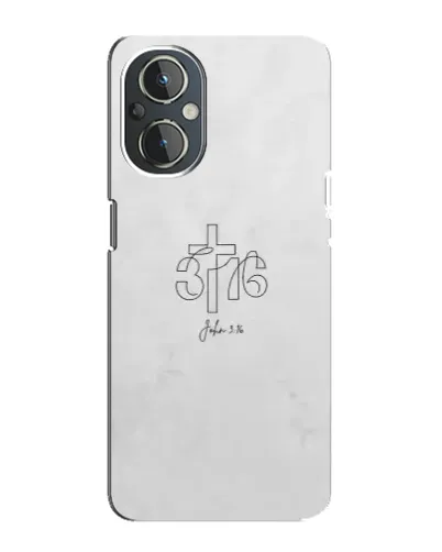 Чехол для OnePlus Nord N20 с картинкой «Иоанна 3:16 Крест»