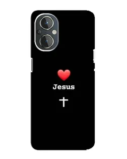 Чохол для OnePlus Nord N20 з картинкою «Серце - Jesus» Чохол для OnePlus Nord N20 з картинкою «Серце - Jesus»