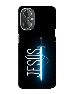 Чехол для OnePlus Nord N20 с картинкой «Меч Духа Jesus»