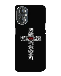 Чохол для OnePlus Nord N20 з картинкою «Текстовий хрест»