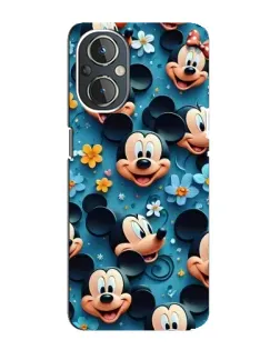 Чехол для OnePlus Nord N20 с картинкой «Паттерн Микки и Минни»