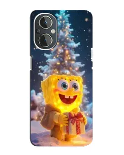 Чехол для OnePlus Nord N20 с картинкой «Рождественский Спанч Боб»