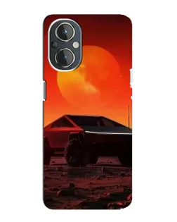 Чехол для OnePlus Nord N20 с картинкой «Cybertruck на Марсе»