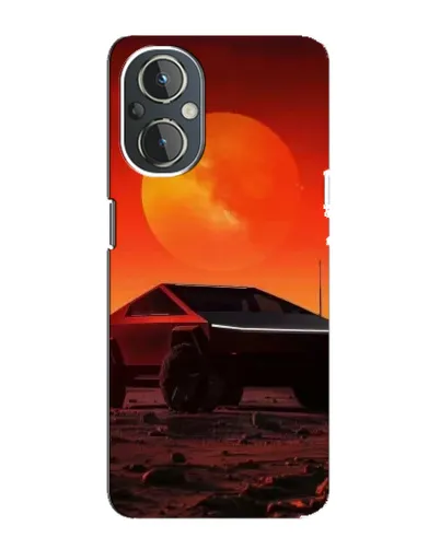 Чехол для OnePlus Nord N20 с картинкой «Cybertruck на Марсе»