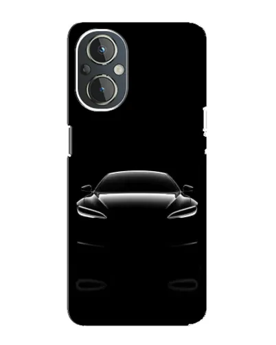 Чехол для OnePlus Nord N20 с картинкой «Силуэт Tesla Night»