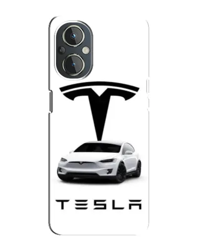 Чехол для OnePlus Nord N20 с картинкой «Tesla White Style»