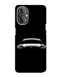 Чохол для OnePlus Nord N20 з картинкою «Фари Tesla Night»