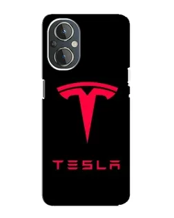 Чохол для OnePlus Nord N20 з картинкою «Tesla Red Logo»