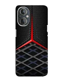 Чехол для OnePlus Nord N20 с картинкой «Mercedes Carbon Grid»