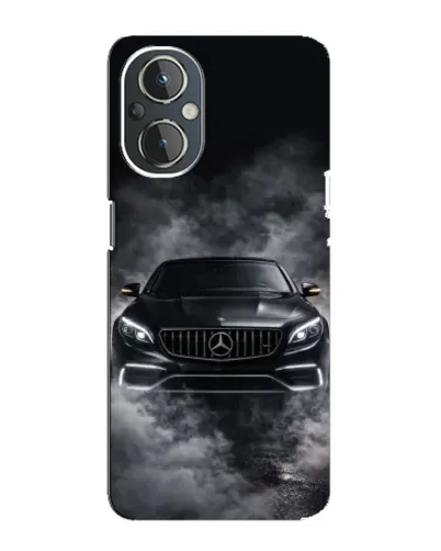 Чехол для OnePlus Nord N20 с картинкой «Mercedes в дыму»