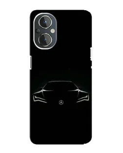 Чехол для OnePlus Nord N20 с картинкой «Mercedes — силуэт авто» Чехол для OnePlus Nord N20 с картинкой «Mercedes — силуэт авто»