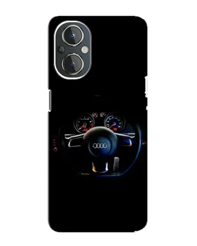 Чехол для OnePlus Nord N20 с картинкой «Салон Audi — руль»