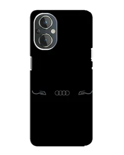 Чехол для OnePlus Nord N20 с картинкой «Audi — световой подпись»