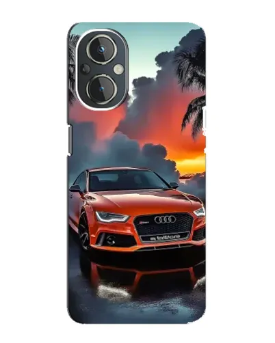 Чехол для OnePlus Nord N20 с картинкой «Audi — закат»