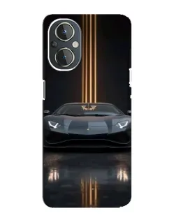 Чохол для OnePlus Nord N20 з картинкою «Lamborghini золоті лінії»