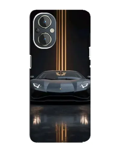 Чохол для OnePlus Nord N20 з картинкою «Lamborghini золоті лінії»